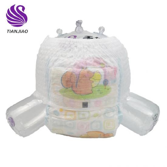 breathable cotton material baby diaper pants
